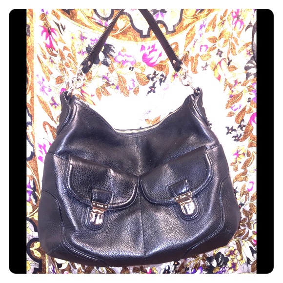 Coach’s Black Pebbled Leather Hobo Bag - Picture 1 of 8